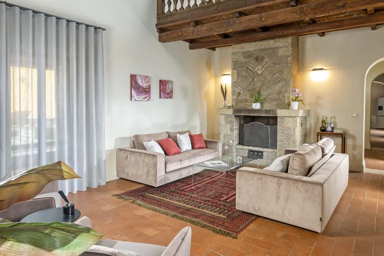 Interni Villa Pianoia - Soggiorno in Val d’Orcia Toscana
